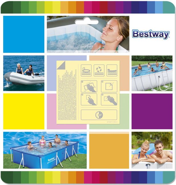 Заплатки водостойкие 6,5х6,5см, Bestway 62091