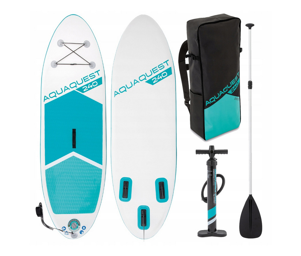 Надувная доска AquaQuest 244х76х13см, Intex 68241